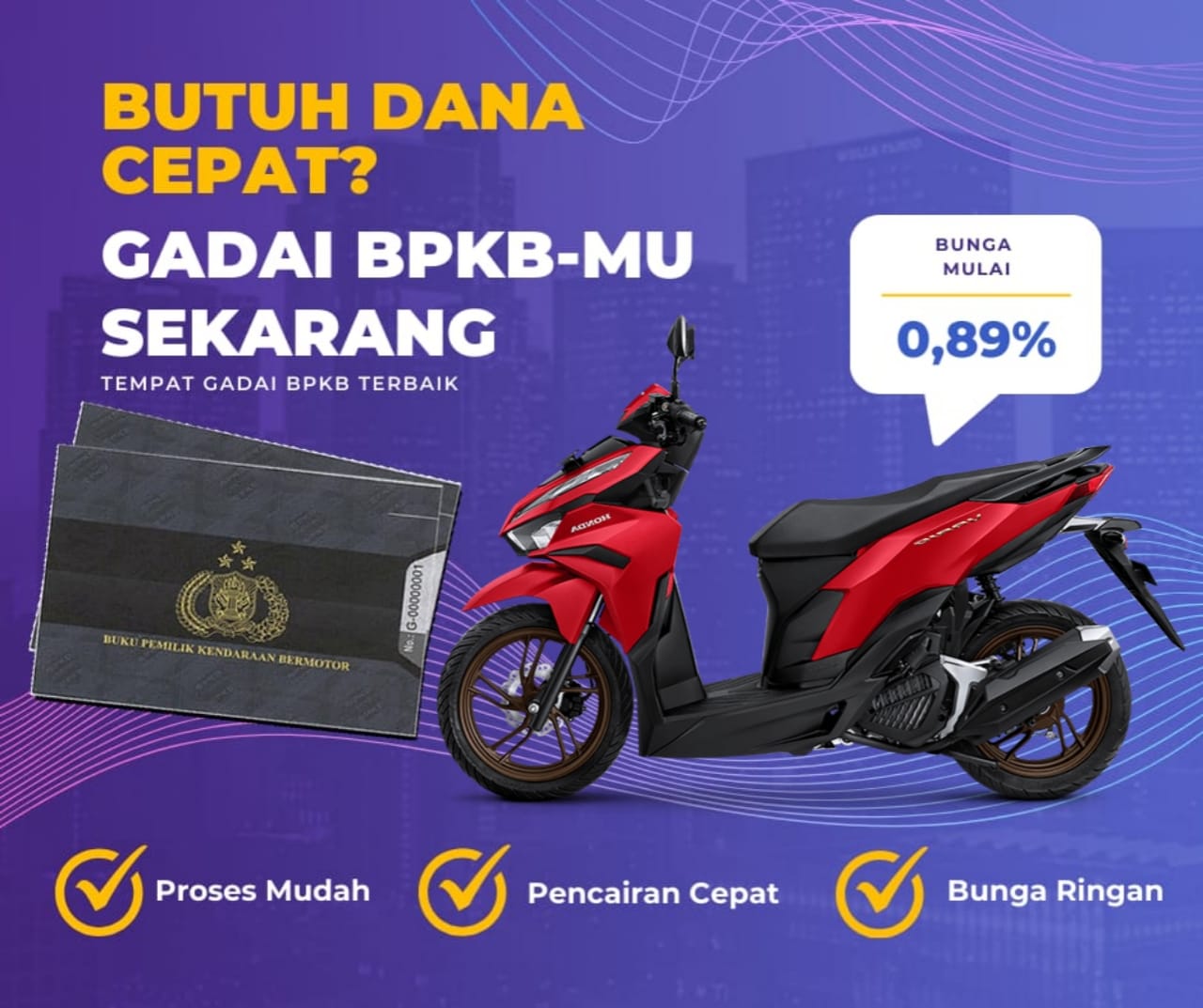 Kredit Jaminan Bpkb Motor Honda Vario 125 Ficbsiss Dapat Dana Berapa? Seperti Ini Simulasinya